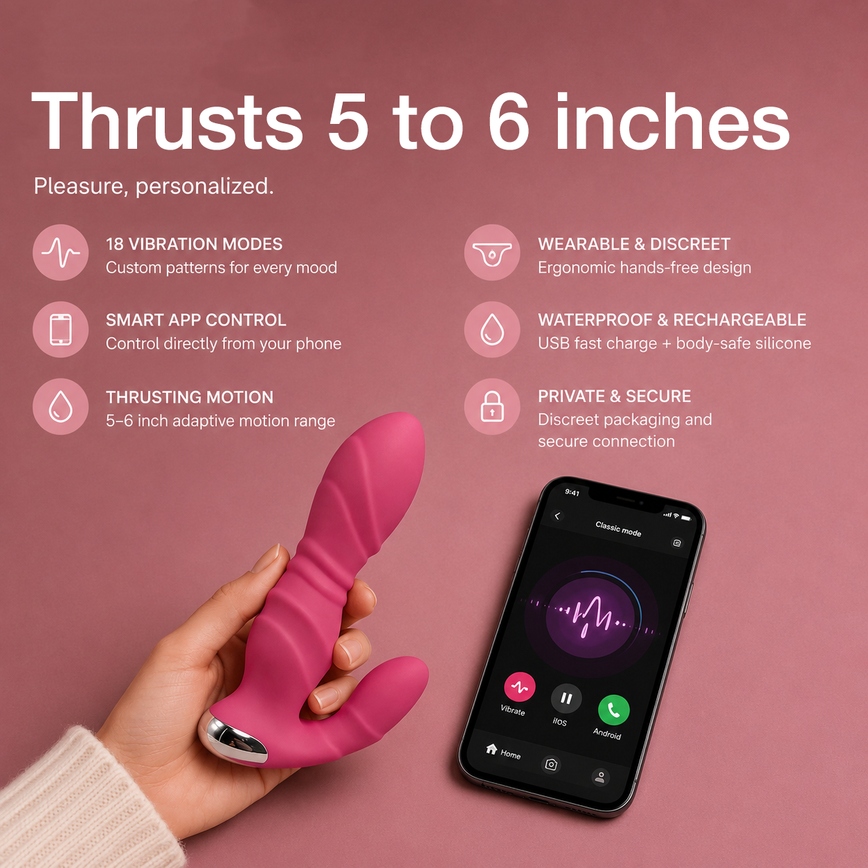 Woodpecker™ Thrusting Smart Massager